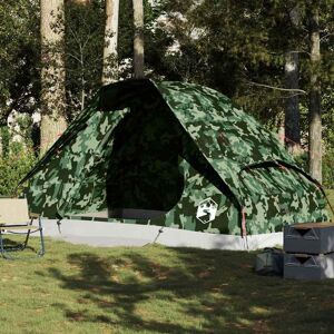 Berkfield Home Family Tent Dome 6-Person Camouflage Waterproof in Green Green Berkfield Home Family Tent Dome 6-Person Camouflage Waterproof in Green Green