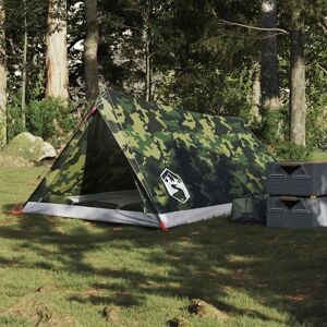 Berkfield Home Camping Tent 2-Person Camouflage Waterproof in Green Green Berkfield Home Camping Tent 2-Person Camouflage Waterproof in Green Green