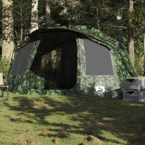 Berkfield Home Fishing Tent 5-Person Camouflage Waterproof in Green Green Berkfield Home Fishing Tent 5-Person Camouflage Waterproof in Green Green