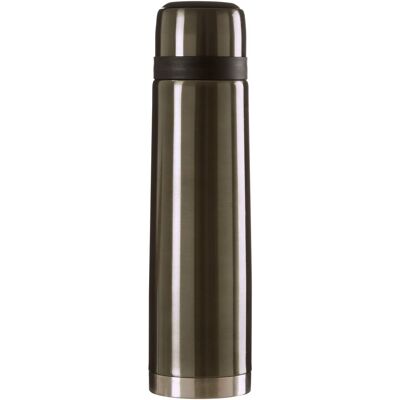 Orsina Stainless Steel Stripe 900ml Vacuum Flask, Leak-Proof Thermos Travel Flask For Hot & Cold Beverages in Grey Grey Orsina Stainless Steel Stripe 900ml Vacuum Flask, Leak-Proof Thermos Travel Flask For Hot & Cold Beverages in Grey Grey