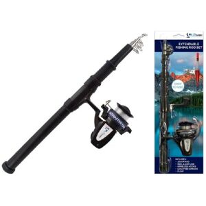 Out There OUTTHERE Extendable Fishing Rod With Float & Hooks Multicolor Out There OUTTHERE Extendable Fishing Rod With Float & Hooks Multicolor