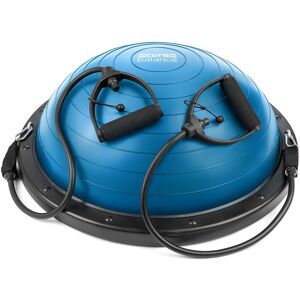 Core Balance Trainer Dome Rehab Wobble Ball Board With Resistance Bands in Blue Blue Core Balance Trainer Dome Rehab Wobble Ball Board With Resistance Bands in Blue Blue