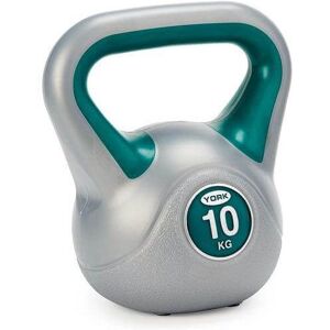 York 10kg Vinyl Kettlebell in Green Green York 10kg Vinyl Kettlebell in Green Green