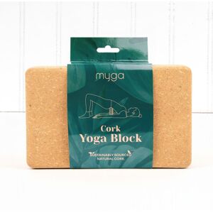 Myga Cork Yoga Block in Brown Brown Myga Cork Yoga Block in Brown Brown
