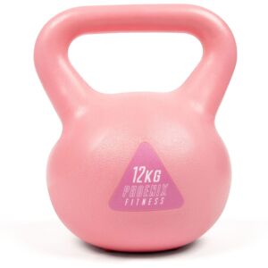 Phoenix Fitness Vinyl Kettlebell in Pink Size: 12kg Pink 12kg Phoenix Fitness Vinyl Kettlebell in Pink Size: 12kg Pink 12kg