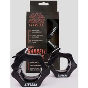 Phoenix Fitness Olympic 2 Inch Barbell Collars - Black Size: + 1" Black + 1" Phoenix Fitness Olympic 2 Inch Barbell Collars - Black Size: + 1" Black + 1"