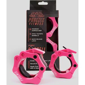 Phoenix Fitness Olympic 2 Inch Barbell Clamps - Pink Size: + 1" Pink + 1" Phoenix Fitness Olympic 2 Inch Barbell Clamps - Pink Size: + 1" Pink + 1"