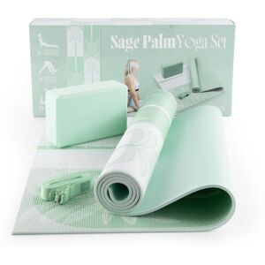 Myga Printed Yoga Set - Palm Sage in Light Green Light Green Myga Printed Yoga Set - Palm Sage in Light Green Light Green