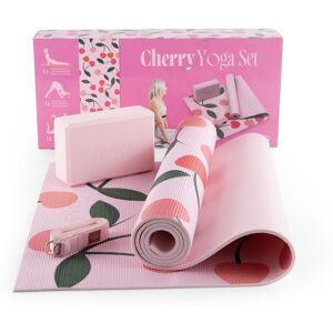 Myga Printed Yoga Set - Palm Sage in Light Pink Light Pink Myga Printed Yoga Set - Palm Sage in Light Pink Light Pink