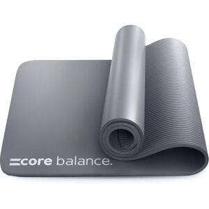 Core Balance Yoga Pilates Mat 10mm Thick Foam Exercise Gym Fitness Carry Strap in Grey Grey Core Balance Yoga Pilates Mat 10mm Thick Foam Exercise Gym Fitness Carry Strap in Grey Grey