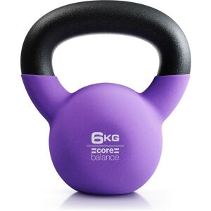 Core Balance Cast Iron Kettlebell Weight Neoprene Coated Home Gym Fitness 4-20kg in Purple Size: 6kg Purple 6kg Core Balance Cast Iron Kettlebell Weight Neoprene Coated Home Gym Fitness 4-20kg in Purple Size: 6kg Purple 6kg