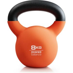 Core Balance Cast Iron Kettlebell Weight Neoprene Coated Home Gym Fitness 4-20kg in Orange Size: 8kg Orange 8kg Core Balance Cast Iron Kettlebell Weight Neoprene Coated Home Gym Fitness 4-20kg in Orange Size: 8kg Orange 8kg