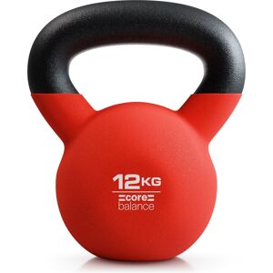 Core Balance Cast Iron Kettlebell Weight Neoprene Coated Home Gym Fitness 4-20kg in Red Size: 12kg Red 12kg Core Balance Cast Iron Kettlebell Weight Neoprene Coated Home Gym Fitness 4-20kg in Red Size: 12kg Red 12kg