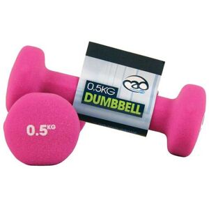Fitness Mad Neoprene Dumbbells 0.5kg in Pink Pink Fitness Mad Neoprene Dumbbells 0.5kg in Pink Pink