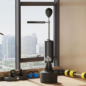 HOMCOM Boxing Punch Bag Stand with Rotating Flexible Arm, Speed Ball in Black Black HOMCOM Boxing Punch Bag Stand with Rotating Flexible Arm, Speed Ball in Black Black