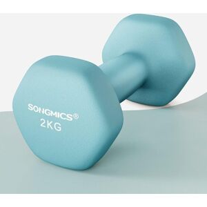 SONGMICS Hex Shaped Dumbbells Neoprene Exterior Reliable Weights in Light Blue Light Blue SONGMICS Hex Shaped Dumbbells Neoprene Exterior Reliable Weights in Light Blue Light Blue