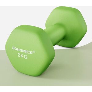SONGMICS Hex Shaped Dumbbells Neoprene Exterior Reliable Weights in Lime Lime SONGMICS Hex Shaped Dumbbells Neoprene Exterior Reliable Weights in Lime Lime