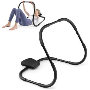 Costway Abdominal Fitness Machine Crunch Roller & Sit Up Training Assistant Ab Trainer in Black Size: 0-1 m Black 0-1 m Costway Abdominal Fitness Machine Crunch Roller & Sit Up Training Assistant Ab Trainer in Black Size: 0-1 m Black 0-1 m