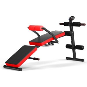 Costway Adjustable Weight Bench Foldable Utility Sit Up Bench for Full Body Workout in Red Red Costway Adjustable Weight Bench Foldable Utility Sit Up Bench for Full Body Workout in Red Red