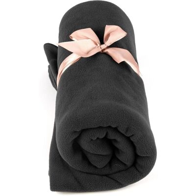 Myga - Fleece Yoga Blanket - Black - One Size - Yoga Blanket Myga - Fleece Yoga Blanket - Black - One Size - Yoga Blanket