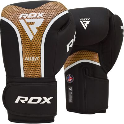 RDX Sports Aura Boxing Glove - Impact-Resistant, Red, M RDX Sports Aura Boxing Glove - Impact-Resistant, Red, M
