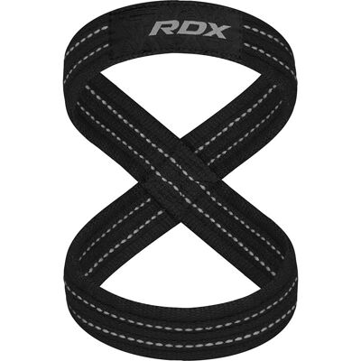 RDX SPORTS Gym Lifting Cotton 8 Strap in Grey Size: Large Grey L RDX SPORTS Gym Lifting Cotton 8 Strap in Grey Size: Large Grey L