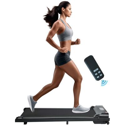 Alivio Remote Control Walking Pad Treadmill Portable Home Gym Fitness Machine in Black Black Alivio Remote Control Walking Pad Treadmill Portable Home Gym Fitness Machine in Black Black