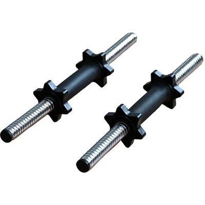 HXGN 16.5" Dumbbell Bars & Spinlock Collars in Black Size: 16.5 in Black 16.5 in HXGN 16.5" Dumbbell Bars & Spinlock Collars in Black Size: 16.5 in Black 16.5 in