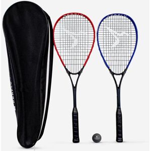 Perfly Decathlon Squash Racket Set Wallbreaker 165 Club (2 Rackets/1Dot Ball