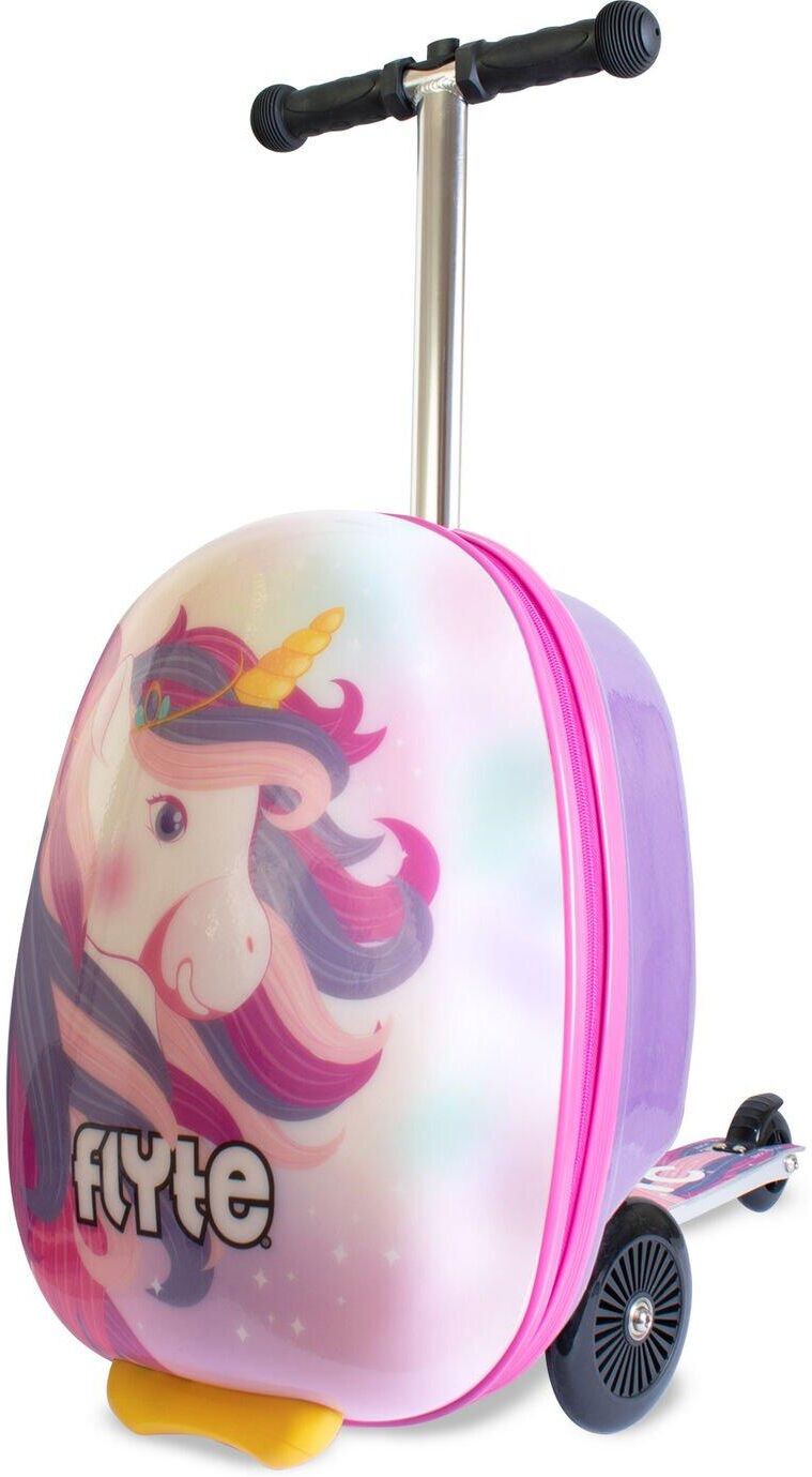 Flyte Luna the Unicorn 18" Scooter Suitcase Folding Luggage With Wheels