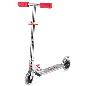 Xootz Folding Scooter With LED Wheels Red Multicolor Xootz Folding Scooter With LED Wheels Red Multicolor