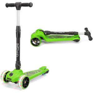 Xootz Scout Tri-Scooter, LED 3-Wheeled Light Up Kick Scooter in Green Green Xootz Scout Tri-Scooter, LED 3-Wheeled Light Up Kick Scooter in Green Green