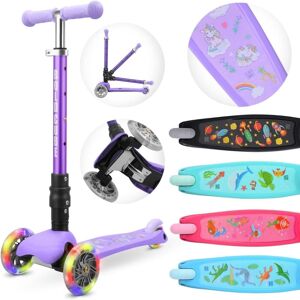 BOLDCUBE Teeny Fold 3 Wheel Scooter in Purple Size: 2-4 Years Purple 2-4 Years BOLDCUBE Teeny Fold 3 Wheel Scooter in Purple Size: 2-4 Years Purple 2-4 Years