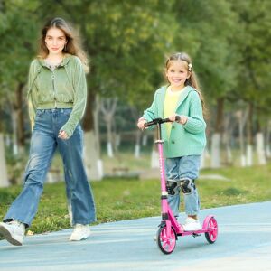 AIYAPLAY Kids Scooter, Foldable Kick Scooter w/ Adjustable Handlebar in Pink Pink AIYAPLAY Kids Scooter, Foldable Kick Scooter w/ Adjustable Handlebar in Pink Pink