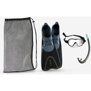 Subea Adult Snk500 Snorkelling Kit With Fins, Mask And Snorkel