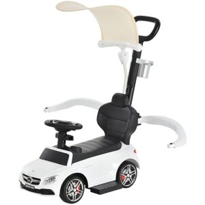 HOMCOM 3 in 1 Ride on Push Car for Toddlers Stroller Sliding Car w/ Canopy 1-3 Years Old