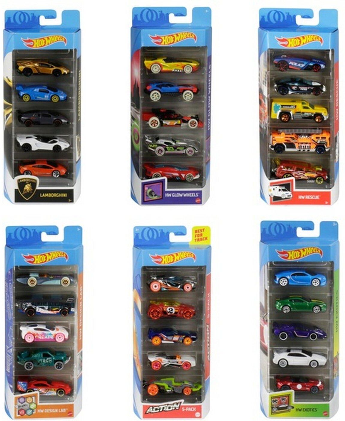 Hot Wheels 5 Cars Gift Pack (Styles Vary, One Supplied)