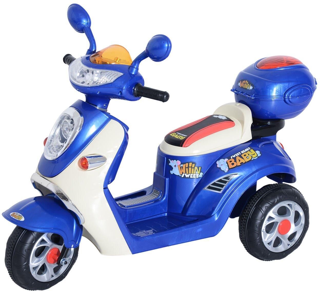 HOMCOM Electric Ride on Toy Motorbike Children Motorcycle Tricycle Safe 6V