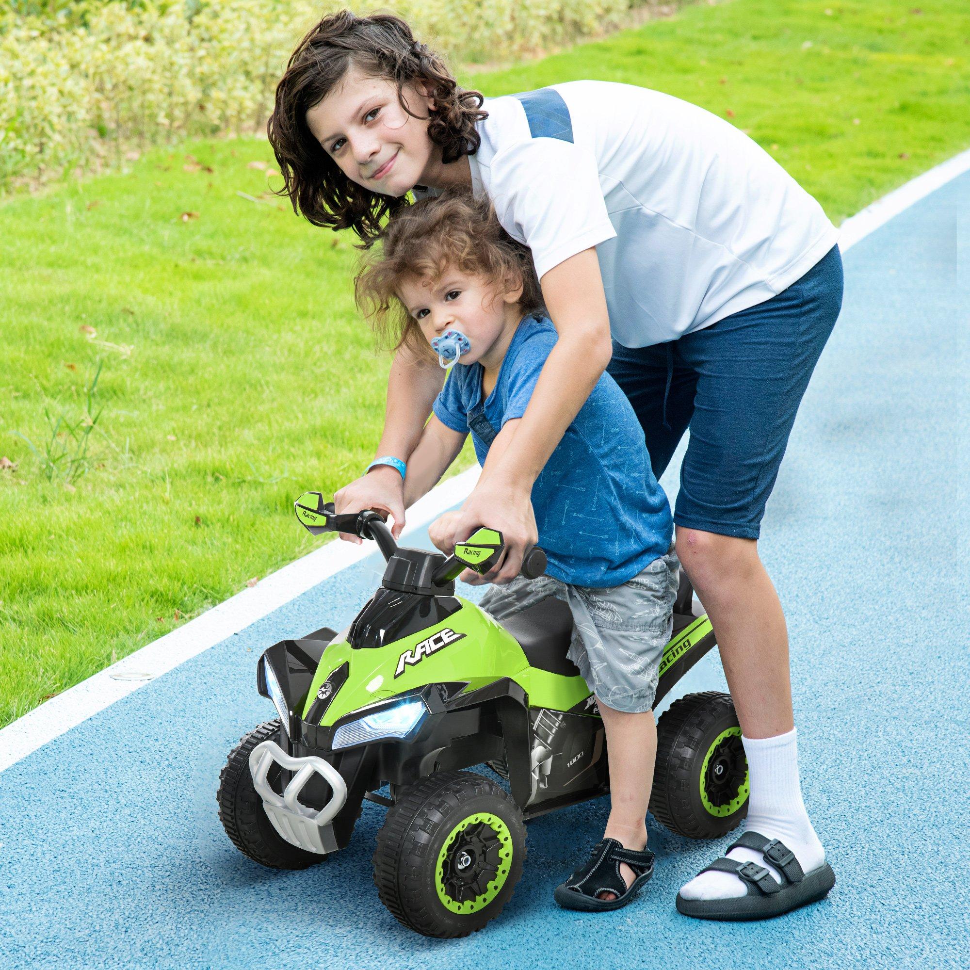 HOMCOM Kids Ride on Toy 4 Wheel Quad Foot-to-Floor Sliding Walking Car for 18-36 Months