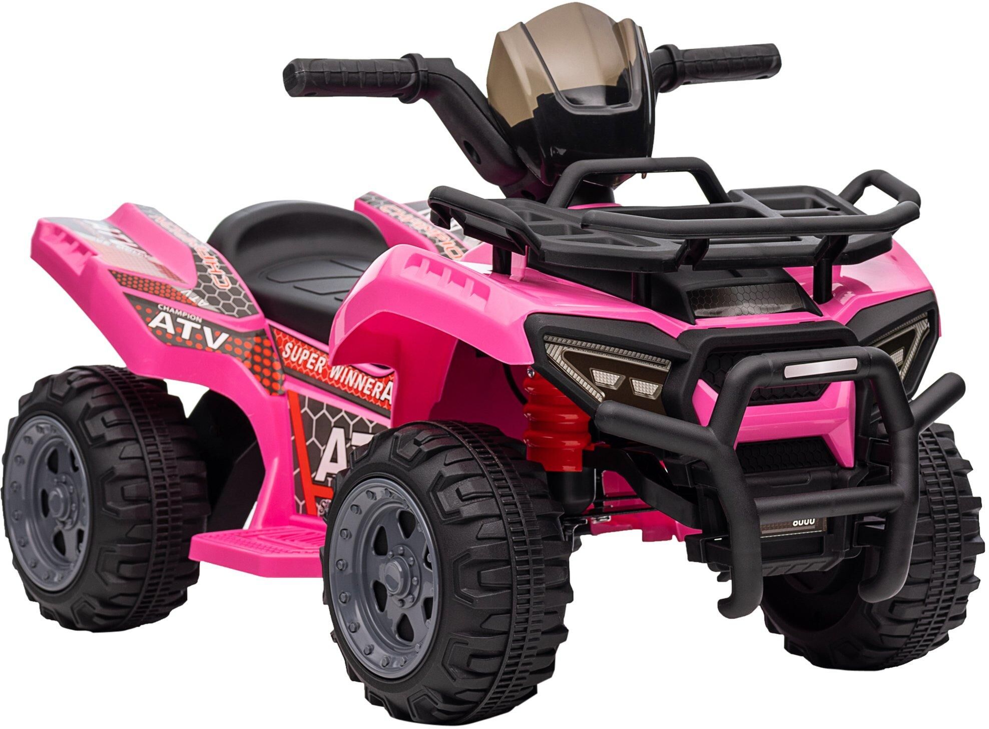 HOMCOM Kids Ride-on Four Wheeler ATV Car with Music for 18-36 months