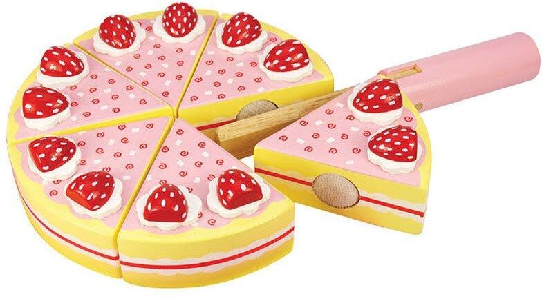 Bigjigs Toys Strawberry Party Cake Toy