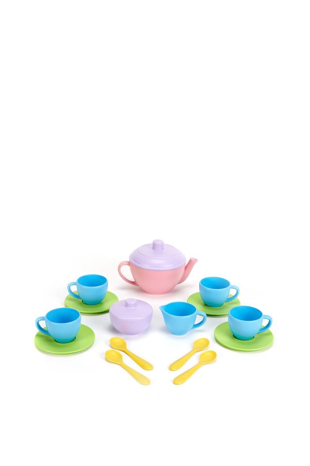 Green Toys Tea Set with Pink Teapot