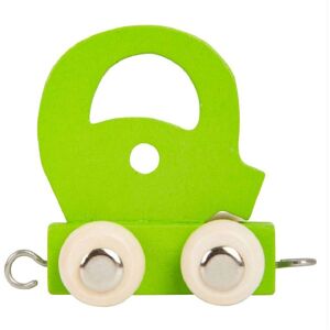 Small Foot Green Wooden Train Letter 'Q' Multicolor Small Foot Green Wooden Train Letter 'Q' Multicolor