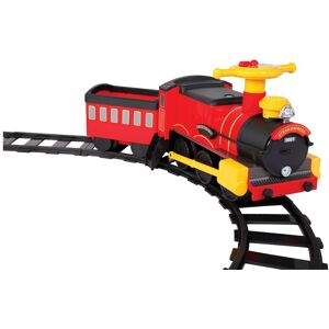 Rollplay Steam Train 6 Volt with 4 x Straight & 4 x Curved Track Packs in Red Red Rollplay Steam Train 6 Volt with 4 x Straight & 4 x Curved Track Packs in Red Red