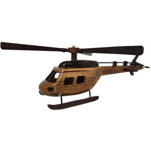 netfurniture Aero Range Handcrafted Wooden Vintage Helicopter Model 30 cm in Grey Grey netfurniture Aero Range Handcrafted Wooden Vintage Helicopter Model 30 cm in Grey Grey