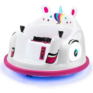 Xootz Unicorn Bumper Car Electric Ride on in Pink Pink Xootz Unicorn Bumper Car Electric Ride on in Pink Pink