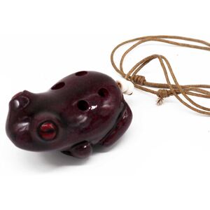 KDMD Ocarina Musical Animal - Frog in Maroon Maroon KDMD Ocarina Musical Animal - Frog in Maroon Maroon