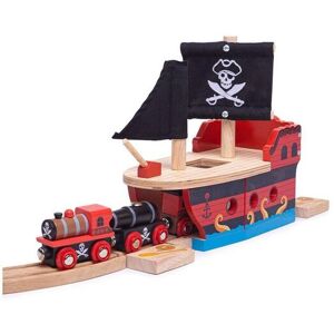 Bigjigs Rail Pirate Galleon Tunnel in Red Red Bigjigs Rail Pirate Galleon Tunnel in Red Red