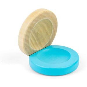 Bigjigs Toys Wooden Castanets Blue One Pair - Children's Musical Instruments Blue Bigjigs Toys Wooden Castanets Blue One Pair - Children's Musical Instruments Blue