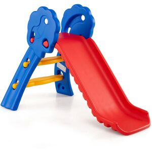 Costway 2 in 1 Toddler Slide Folding Climber Slide Playset Multicolor Costway 2 in 1 Toddler Slide Folding Climber Slide Playset Multicolor